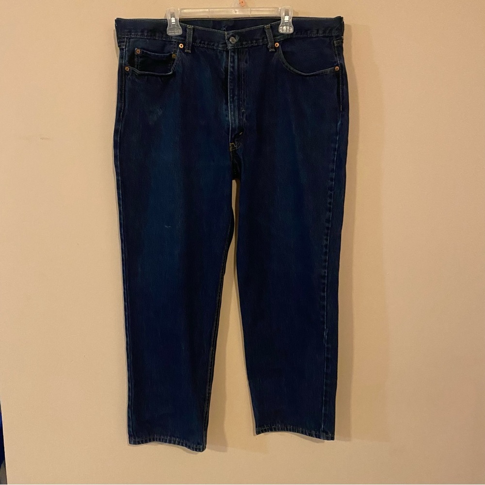 Levi's 550 Relaxed Fit Blue Jeans Men's W40 L30 Dark Wash Denim